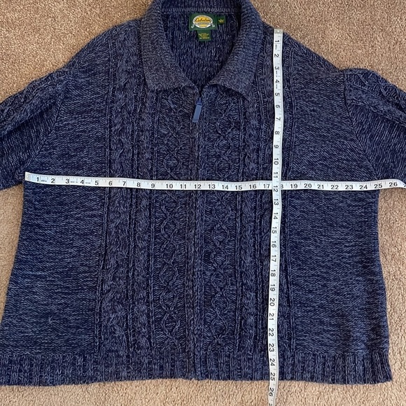 Women’s Cabela’s 100% Cotton Cable Knit Sweater Size Large - Picture 4 of 5